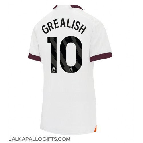 Manchester City Jack Grealish #10 Vieraspaita Naiset 2023-24 Lyhythihainen